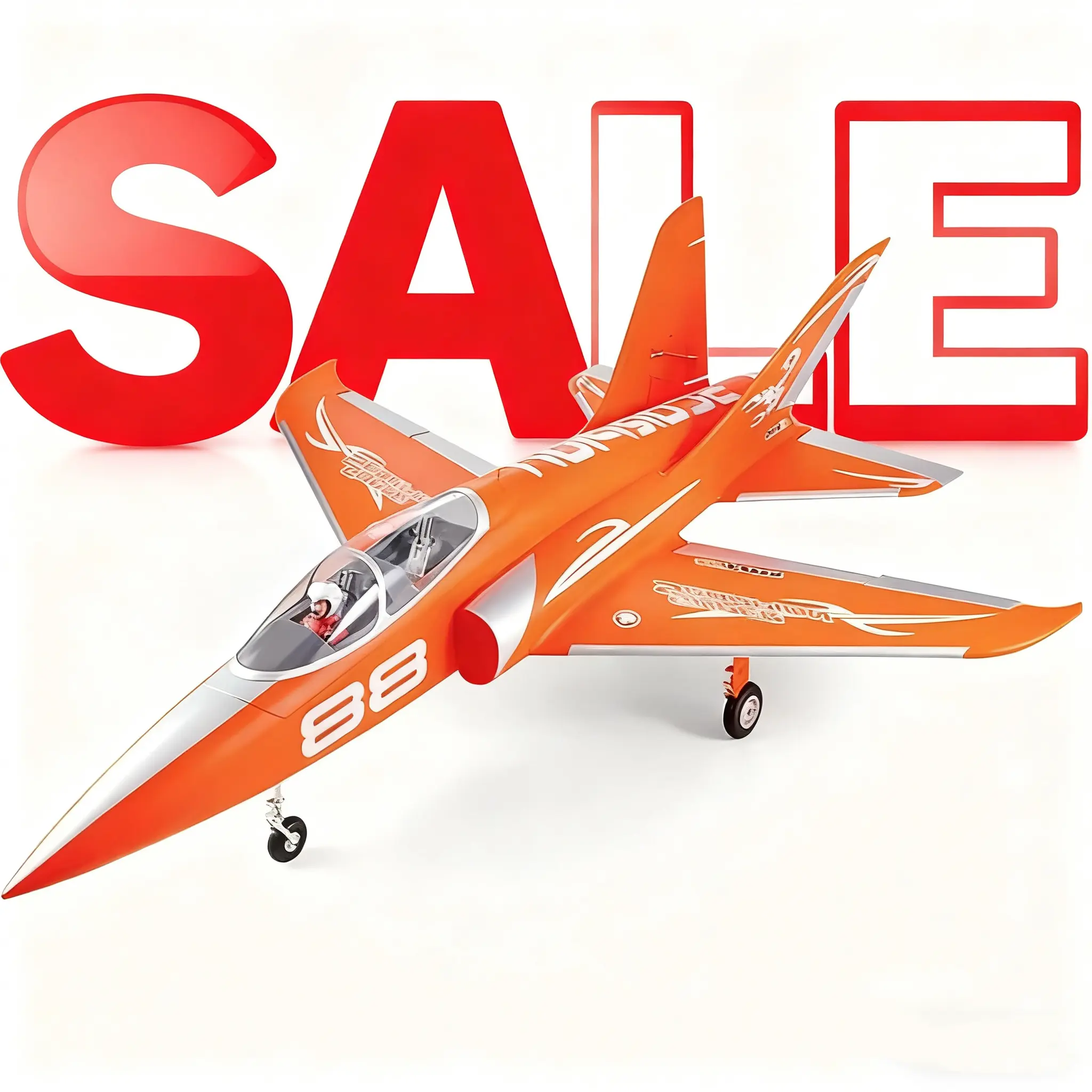 Jet 90mm Super Scorpion V2 PNP Remote Control Plane, RC Jets, RC Aeroplanes, EDF Kit with Reverse Thrust (PNP: Transmitter, Receiver, Battery, Charger Not Included)