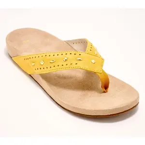 Revitalign Orthotic Studded Suede Thong Sandals - Kena