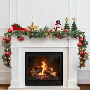 Here’s a more concise and keyword-optimized version (90 chars max):   **"9ft Battery LED Christmas Garland - 100 Lights Shatterproof Indoor Outdoor"** (84 chars)   Key improvements:   - Removed redundant "ft" (implied by "9ft")   - Added hyphen for