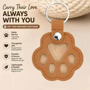 1/3/5PCS   Cat and dog hair keychain owners to collect and commemorate