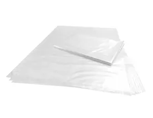 100 CT 18x24 Inch 1.1 Mil Clear Plastic Flat Open Poly Bags   for Bread Proofing, Dough, Injera,  Storage, Jackets, Pillows, Laundry, and More