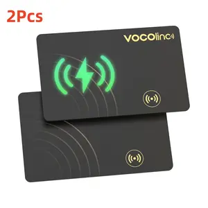 1/2Pcs VOCOlinc Wireless Charging Bluetooth Tracking Card,Global locator, Smart Tag, Item Finder, Use with Find My (IOS Only)