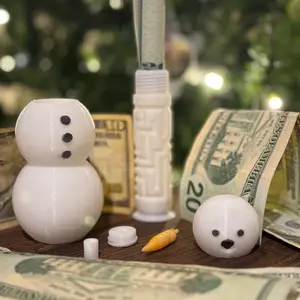 Snowman Cash Gift Puzzle