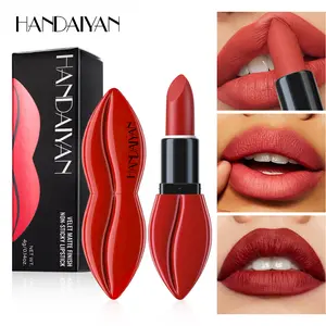 Matte Lipstick Long-Lasting No Fading Non-Sticky Moisturizing Hydrating Fashionable Design Women's Professional Makeup Essential Holiday Gift