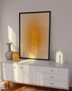 Yellow aura wall art, Yellow Poster, Aura Gradient Poster, Aesthetic Wall Art, Yellow Wall Decor, Aura Wall Art, Trendy Poster Yellow