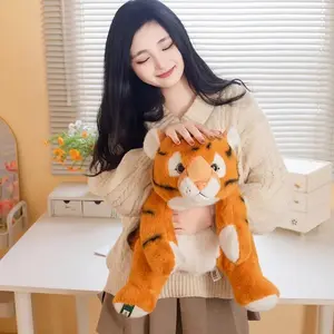 Big Size Hugging Tiger Plush Toys Soft Cozy Cartoon Tiger Doll Warm Cuddly Companion Animal Doll Kawaii Home Decor Nice Gift