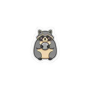 silly goose-style raccoon sticker | wholesome meme, cute animal pun