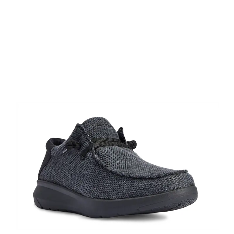 Ariat Men's Hilo Stretch Lace Heathered Smoke & Black Slip On Shoes 10042504