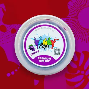 Candy Cups Premium Flavored Rim Dip Grape 9.3 oz