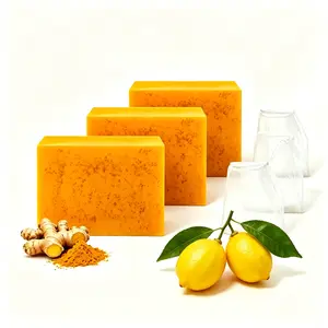 Lemon Turmeric Kojic Soap Fragrance, Honey Glow Lemon Turmeric Soap for Face and Body