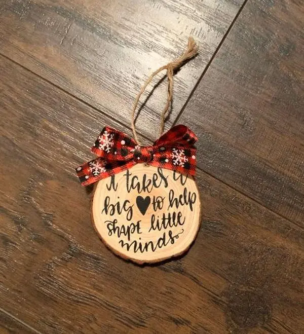 Big Heart to Shape Little Mind Teacher Ornament