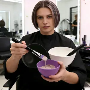 1pc Soft Silicone Hair Dye Bowl DIY Mixing Stirring Beauty Salon Accessories Easy Clean Barber Shop Color Bowl Hair Styling Tool Haircare