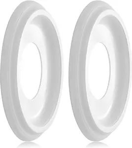 2Packs Molded Nylon Ceiling Medallion for Light Fixtures and Ceiling Fans, 9.8"OD x 4"ID x 0.94"P (Fits Canopies up to7-1/4")(White)