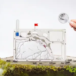 Expandable Ant Castle Sand Farm， Live Ant Habitat Kit,Litter Box, STEM Learning Science Toy for Kids & Adults, Clear View Observation Home for Ant Keeping, Holiday Gift