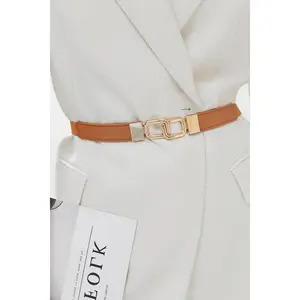 Geometric Double Buckle Elastic Belt