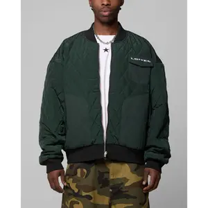 Loiter Cyber Reversible Bomber Jacket Red/Green