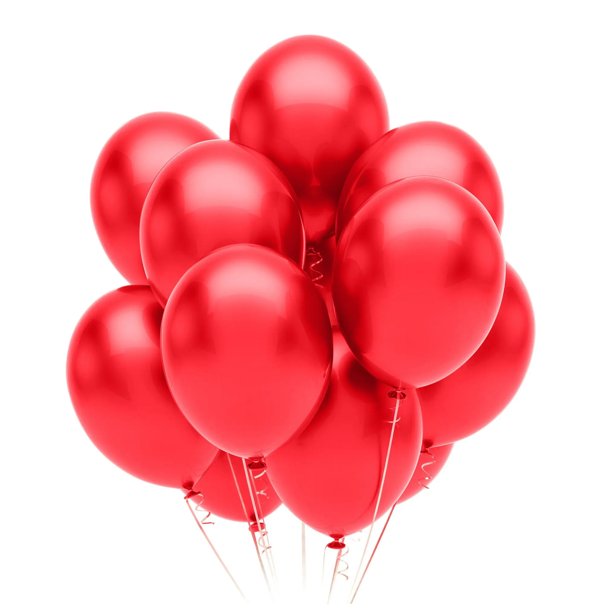 12 in. Red Latex Balloons | 10 Count