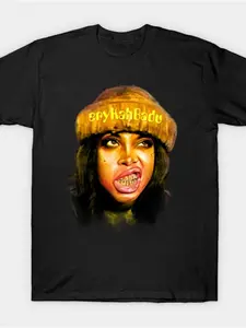 7.5oz Erica Baddoo Retro R&b T-Shirt, Unisex Casual Long Sleeve, Breathable & Moisture-Wicking, Perfect for All Seasons