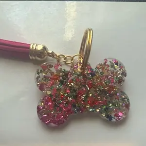 Acrylic Dog Keychain