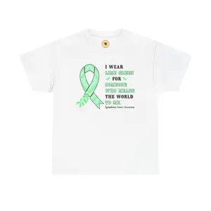 Lymphoma Cancer Awareness Aztec Ribbon Tee - I Wear Lime Green for Someone Who Means the World, Awareness Shirt, Support Cancer Survivors, Gift for [...]