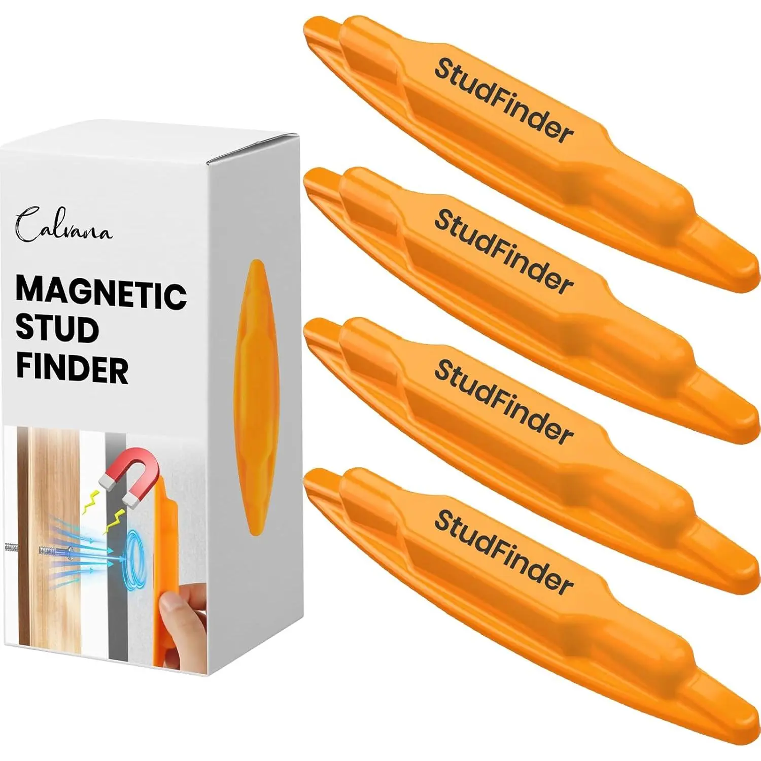 (4-Pack)   Stud Finder Wall Scanner, Stud Finder , Wall Detector Scanner, Compatible with  Drywall Construction, No  Required, Wall-Friendly Construction,Easy to Use