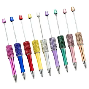 7 Pens Rhinestone Beadable Pens WHOLESALE BULK Beaded Ballpoint Pen 1.0mm Medium Suitable for DIY with Beads and Focals Ships from California