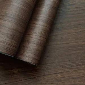 Walnut Wood Grain Contact Paper Peel and Stick Self Adhesive Wallpaper Dark Brown Wood Contact Paper for Furniture Countertops Bubble Free Design Thick Removable Waterproof Top Vinyl Wrap 16''x79''