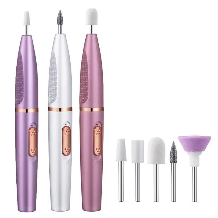 Professional & Portable Electric Nail Drill Kit, 1 Set Nail Art Drill with Drill Heads, Professional Nail Drill Machine & Efile Manicure & Pedicure Tools with Nail Drill Bits for Home & Salon, Nail Tech Supplies
