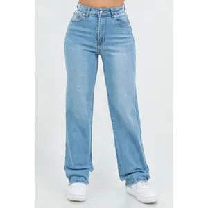 Claire Wide leg jeans -Light Wash