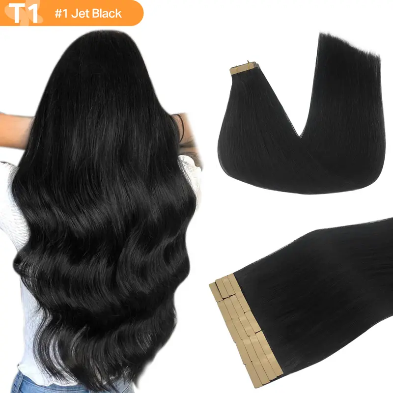 【#1 24inch only 53.24】Doores Tape in 10-28'' length Remy Human Hair Extensions Natural Straight#tiktokshopstockup 【#1 24inch only 53.24】Doores Tape in 10-28'' length Remy Human Hair Extensions Natural Straight#tiktokshopstockup