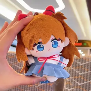 EVA Asuka Langley Soryu Chibi Plush Doll, Anime Cotton Toy