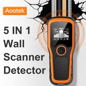 Aootek Stud Finder Wall Scanner Detector 5 Modes HD LCD Display for the Center and Edge of Metal Pipes AC Wires Joists Wooden Beams Rebars Measuring Tools for Home Decor Calipers Hardware