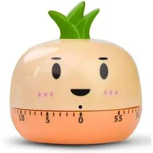 X-TIM08 Cute Kitchen Timer, Carrot Design, 60-Minute Mechanical Countdown Timer, Orange Portable Utensils