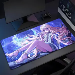 Cartethyia Wuthering Waves Mouse Pad Gaming Mouse Pad, Large Gaming E-Sports Computer Thickened UV Reactive Mouse Pad, Rubber Material Non-Slip Mouse Pad