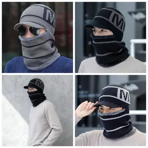 "TikTokShopBlackFriday" Winter Knit Balaclava Beanie Hat with Soft Fleece Lining, Windproof Thermal Full Face Cover for Men and Women, Warm Acrylic Ear Protection Headwear for Cycling, Skiing, Hiking, Running, and Outdoor Cold Weather Activities beanies