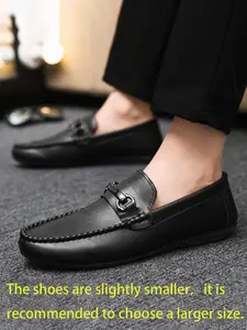 2026 Men's All-Season Loafers, New Casual Shoes, Versatile Moccasins, Slip-On Fisherman Shoes, Metal Buckle, Office, Shopping, Dating, Rubber, Footwear
