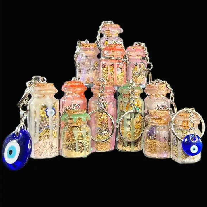 Handmade Spell Jar Keychains