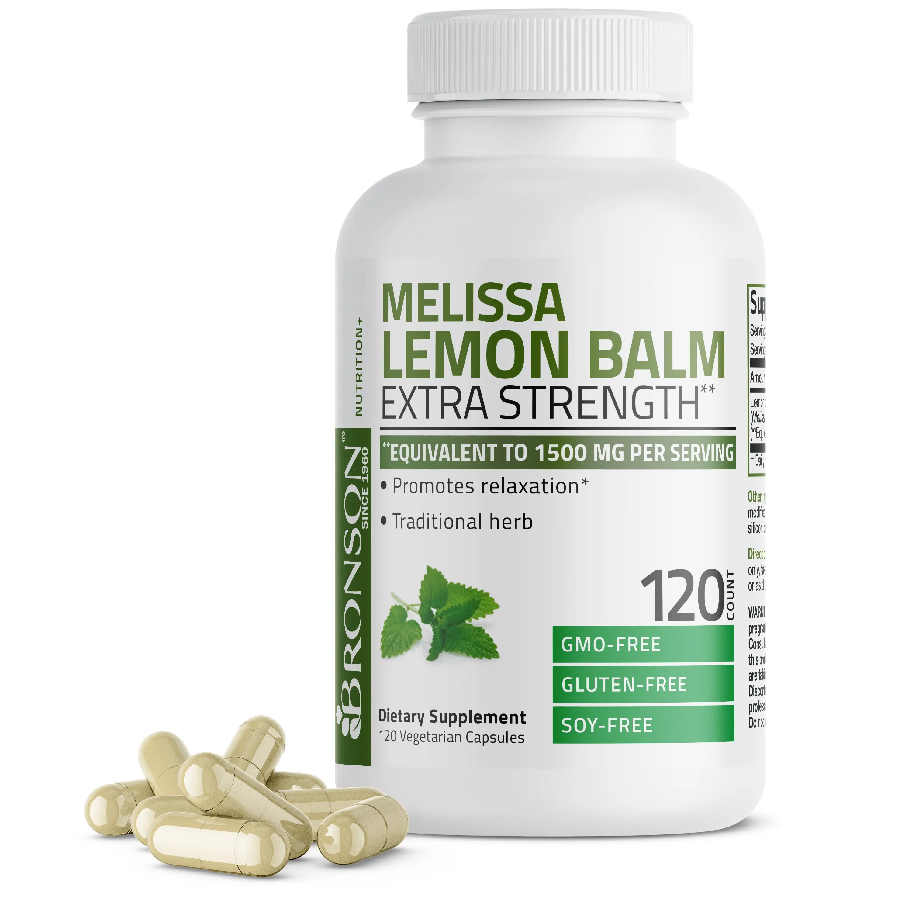 Melissa Lemon Balm 1500 MG per Serving - Natural Supplement for Healthier Lifestyle - Healthcare