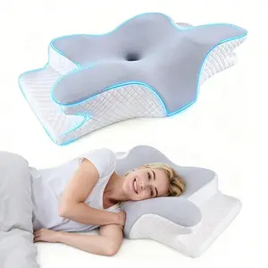 Premium Relief-Pillow Original, Comfortable Sleep, Ergonomic Neck Pillow for Sleeping, Contour Memory Foam Pillows Side Sleeper Pillow for Neck Support, Bed Pillow for Side Back Stomach Sleepers