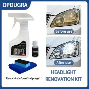 Headlight Restoration Kit,Car light Crystal Plating Liquid Yellowing,No Polishing,Car Headlight Renovation Repair Liquid,Car Maintenance,Car beauty,Car Renovation