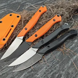 Lightweight 15700 Flyway Fixed Blade Knife - Full Tang Stonewashed Steel Nylon Fiber Handles - Portable Outdoor Camping Climbing EDC Tools
