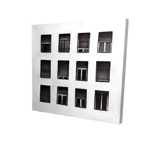 Begin Home Decor 2080-2424-CI274 24 x 24 in. Windows Canvas - Building Contemporary Cities Home Decor Art