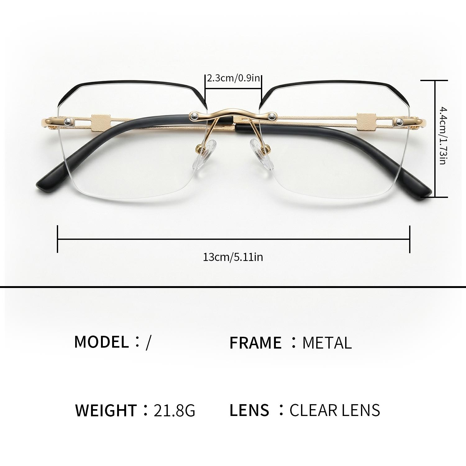 Multi-Focus Reading Glasses for Near and Intermediate Viewing, Comfortable for Phone and Reading