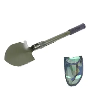 Multifunctional Folding Shovel with Pickaxe and Spade, Portable Flower Planting Shovel, Outdoor Adventure Equipment, Beach Snow Shovel, Gardening Shovel