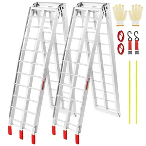 VEVOR Motorcycle Ramp, 750lbs Folding Loading Ramp for Pickup Trucks Bed, Trailers Ramp with Load Straps for Motorcycle, Dirt Bike, UTV, Lawn Mower, Truck, Snowblower, Cargo Trailer, 89Lx 12W, 1PcVEVOR Super Brand Day