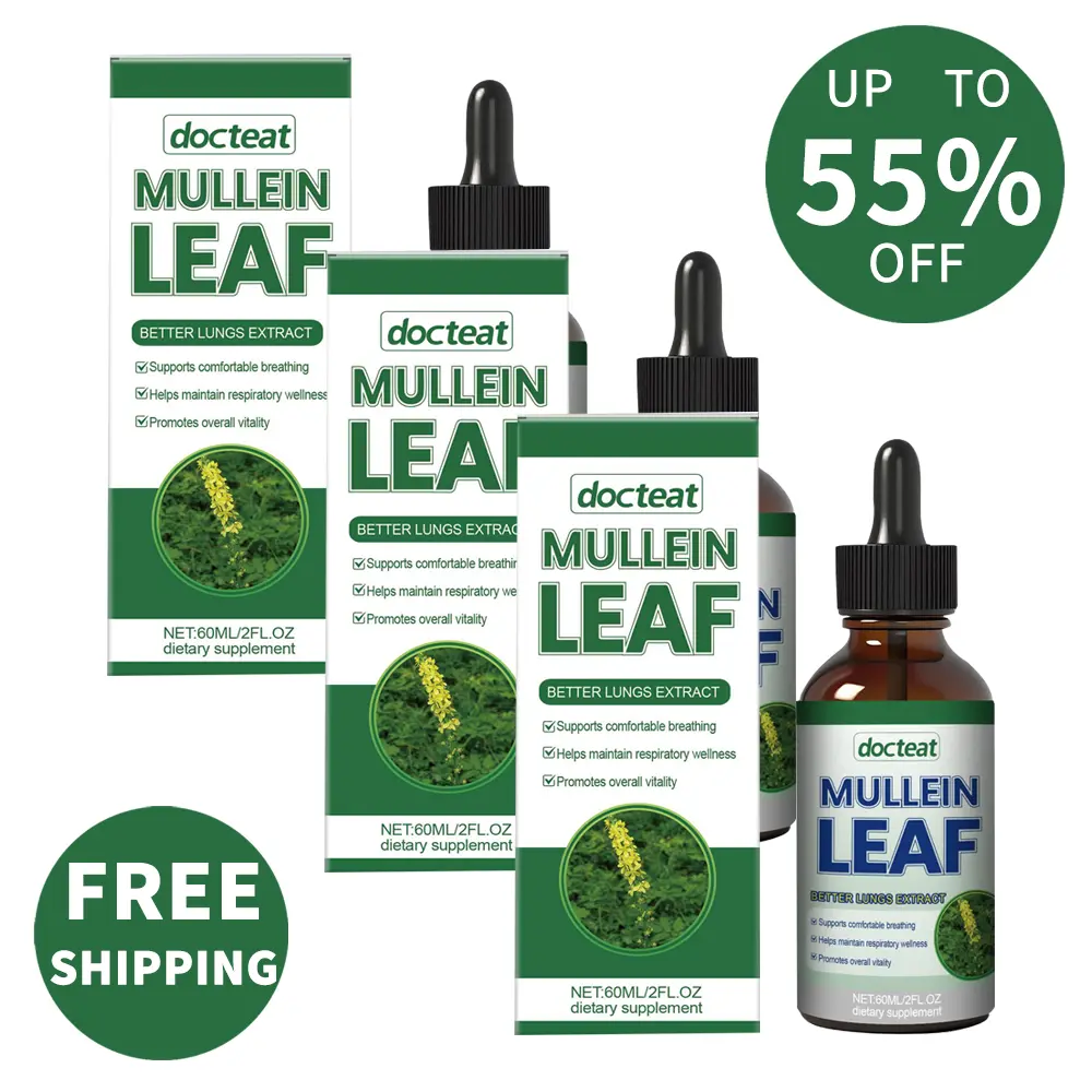 [GRAB 3 NOW] Edible Botanical Liquid Chlorophyll Drops 60ml Healthcare Supplement - Vegetarian, Non-GMO, Gluten-Free, Antioxidant Support, Blendable, 2ml a Day, Mullein Marshmallow Root Herbal Drops for Natural Respiratory Support, Add to Juice, Mullein L
