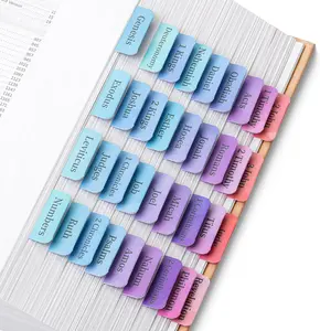 Mr. Pen- Bible Tabs, 75 Colorful Laminated Tabs for Women and Men, Study Bible Index, Book Labels