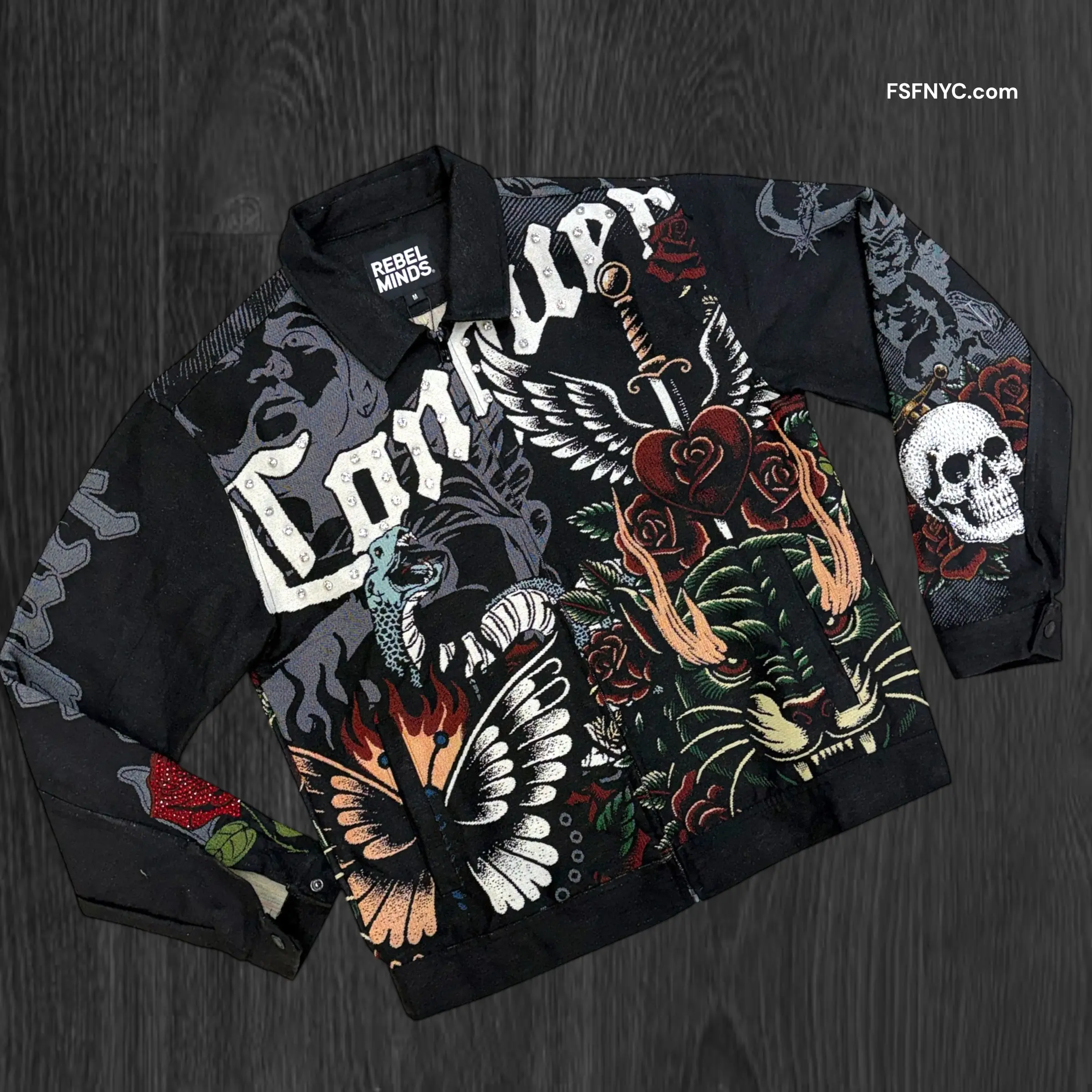 Tapestry Jacket - Black - 554