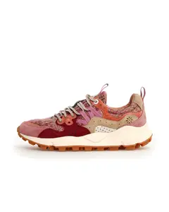 Suede & Woolen Knitting Cipria-Brown Yamano 3 Sneaker, from Flower Mountain