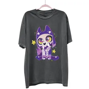 King The Owl House Sweet Magical Starry Night Cartoon T-shirt Classic Cotton